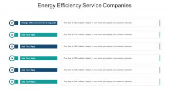 Energy Efficiency Service Companies In Powerpoint And Google Slides Cpb