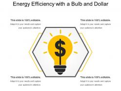 Energy efficiency with a bulb and dollar