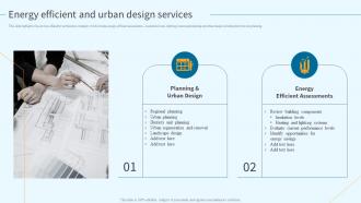 Energy Efficient And Urban Design Services Architectural Planning And Design Services Company Profile