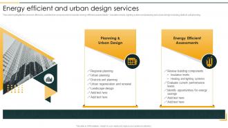 Energy Efficient And Urban Design Services Architecture Company Profile