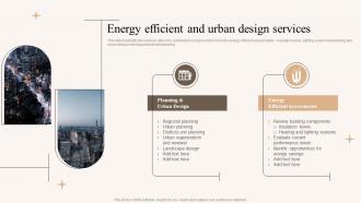 Energy Efficient And Urban Design Services Residential And Commercial Architect Services Company Profile