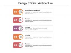 Energy efficient architecture ppt powerpoint presentation outline guidelines cpb