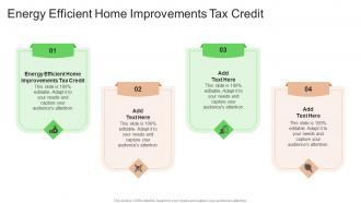 Energy Efficient Home Improvements Tax Credit In Powerpoint And Google Slides Cpb