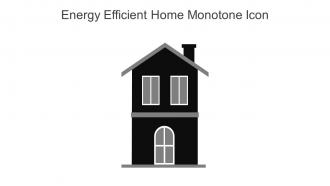 Energy Efficient Home Monotone Icon In Powerpoint Pptx Png And Editable Eps Format