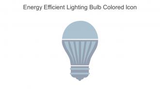 Energy Efficient Lighting Bulb Colored Icon In Powerpoint Pptx Png And Editable Eps Format