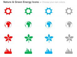 Energy generation globe industry ppt icons graphics