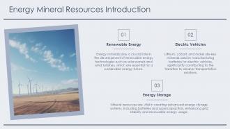 Energy Mineral Resources PPT Outline ACP Editable Appealing