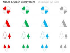 Energy production green trees protection ppt icons graphics