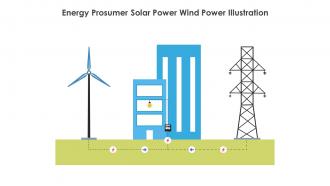 Energy Prosumer Solar Power Wind Power Illustration