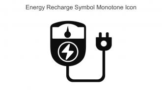 Energy Recharge Symbol Monotone Icon In Powerpoint Pptx Png And Editable Eps Format