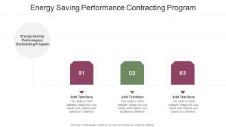 Energy Saving Performance Contracting Program In Powerpoint And Google Slides Cpb