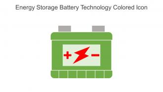Energy Storage Battery Technology Colored Icon In Powerpoint Pptx Png And Editable Eps Format