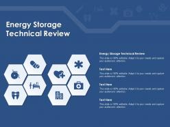 Energy storage technical review ppt powerpoint presentation slides format