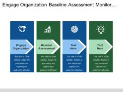 Engage Organization Baseline Assessment Monitor Evaluate Report Communicate