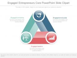 Engaged entrepreneurs core powerpoint slide clipart