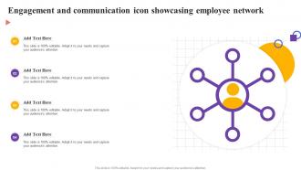 Engagement And Communication Icon Showcasing Employee Network