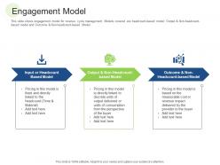 Engagement model rcm s w bid evaluation ppt outline microsoft