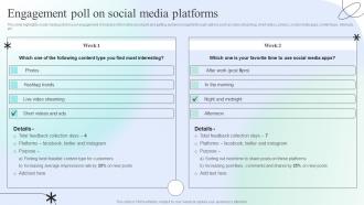 Engagement Poll On Social Media Platforms Engaging Social Media Users For Maximum