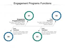 Engagement programs functions ppt powerpoint presentation professional topics cpb