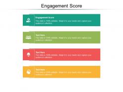Engagement score ppt powerpoint presentation icon graphics pictures cpb