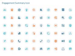 Engagement summary icon ppt powerpoint presentation professional format ideas