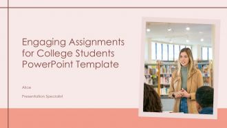 Engaging Assignments For College Students PowerPoint Template PPT H