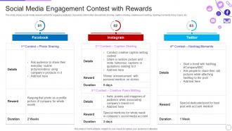 Engaging Customer Communities Through Social Media Engagement Contest With Rewards