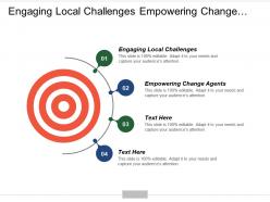 Engaging local challenges empowering change agents assessing growth
