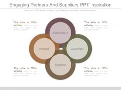 Engaging partners and suppliers ppt inspiration