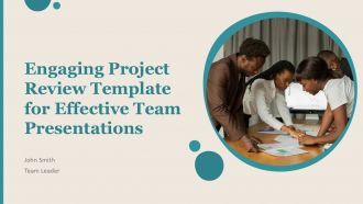 Engaging Project Review Template For Effective Team Presentations PPT H