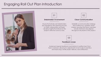 Engaging Roll Out Plan Presentation Template For Project Managers PPT H Compatible Professional