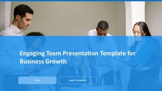 Engaging Team Presentation Template For Business Growth PPT H