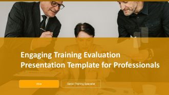 Engaging Training Evaluation Presentation Template For Professionals PPT H