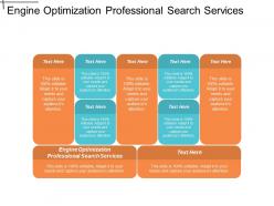 Engine optimization professional search services ppt powerpoint presentation gallery infographic template cpb