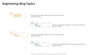 Engineering Blog Topics In Powerpoint And Google Slides Cpb
