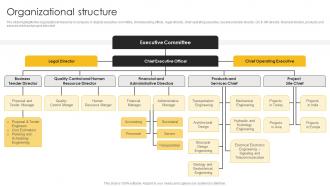 Engineering Company Profile Organizational Structure