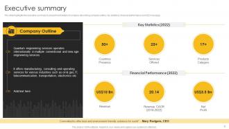 Engineering Company Profile Powerpoint Presentation Slides