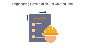 Engineering Construction List Colored Icon In Powerpoint Pptx Png And Editable Eps Format