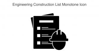 Engineering Construction List Monotone Icon In Powerpoint Pptx Png And Editable Eps Format