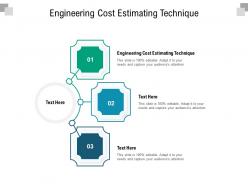 Engineering cost estimating technique ppt powerpoint presentation icon slide download cpb