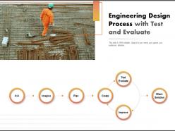 Engineering design process with test and evaluate