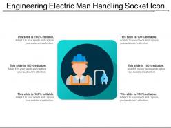 Engineering Electric Man Handling Socket Icon