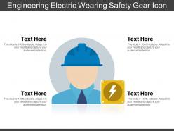 Engineering Electric Wearing Safety Gear Icon