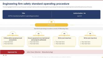 Engineering Firm Safety Standard Operating Procedure