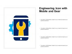 Engineering Icon With Mobile And Gear