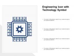 Engineering Icon With Technology Symbol