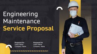 Engineering Maintenance Service Proposal Powerpoint Presentation Slides