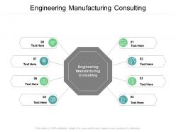 Engineering manufacturing consulting ppt powerpoint presentation infographics cpb