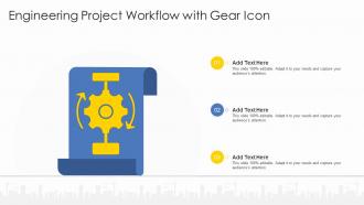 Engineering Project Workflow With Gear Icon