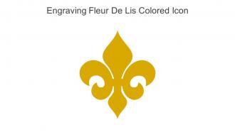 Engraving Fleur De Lis Colored Icon In Powerpoint Pptx Png And Editable Eps Format